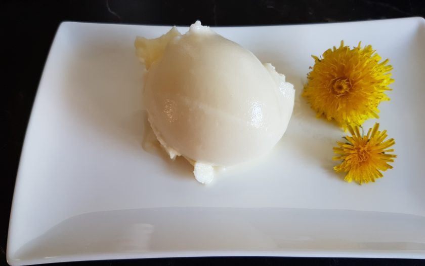 Löwenzahnblütenhonigeis – Beate kocht Löwenzahnblütenhonigeis – Beate kocht