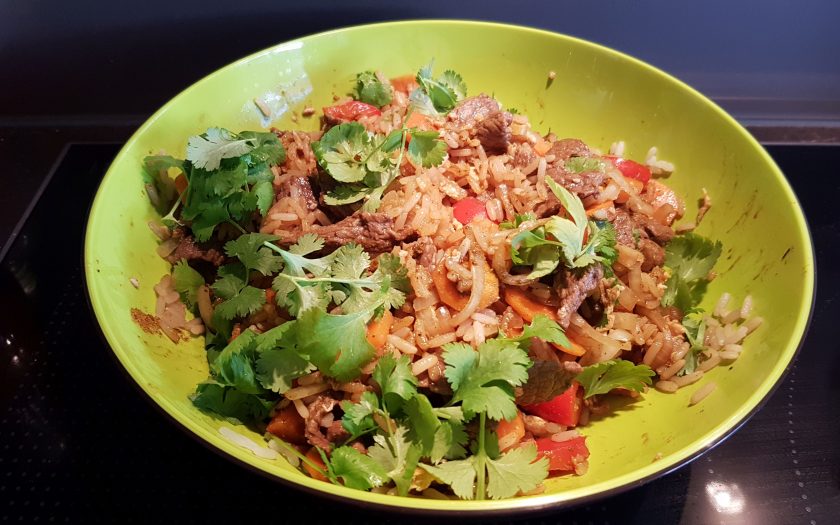 Asiatischer Reissalat mit Rind – Beate kocht